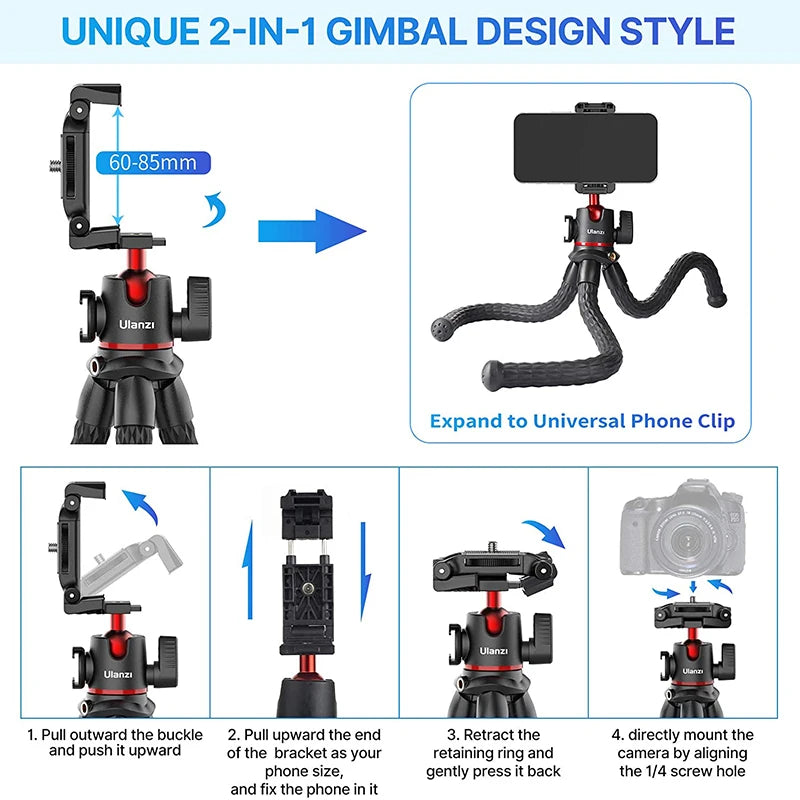 VIJIM Ulanzi MT-33 Flexible Octopus Tripod