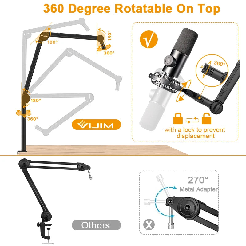 VIJIM LS24 Desktop Microphone Stand