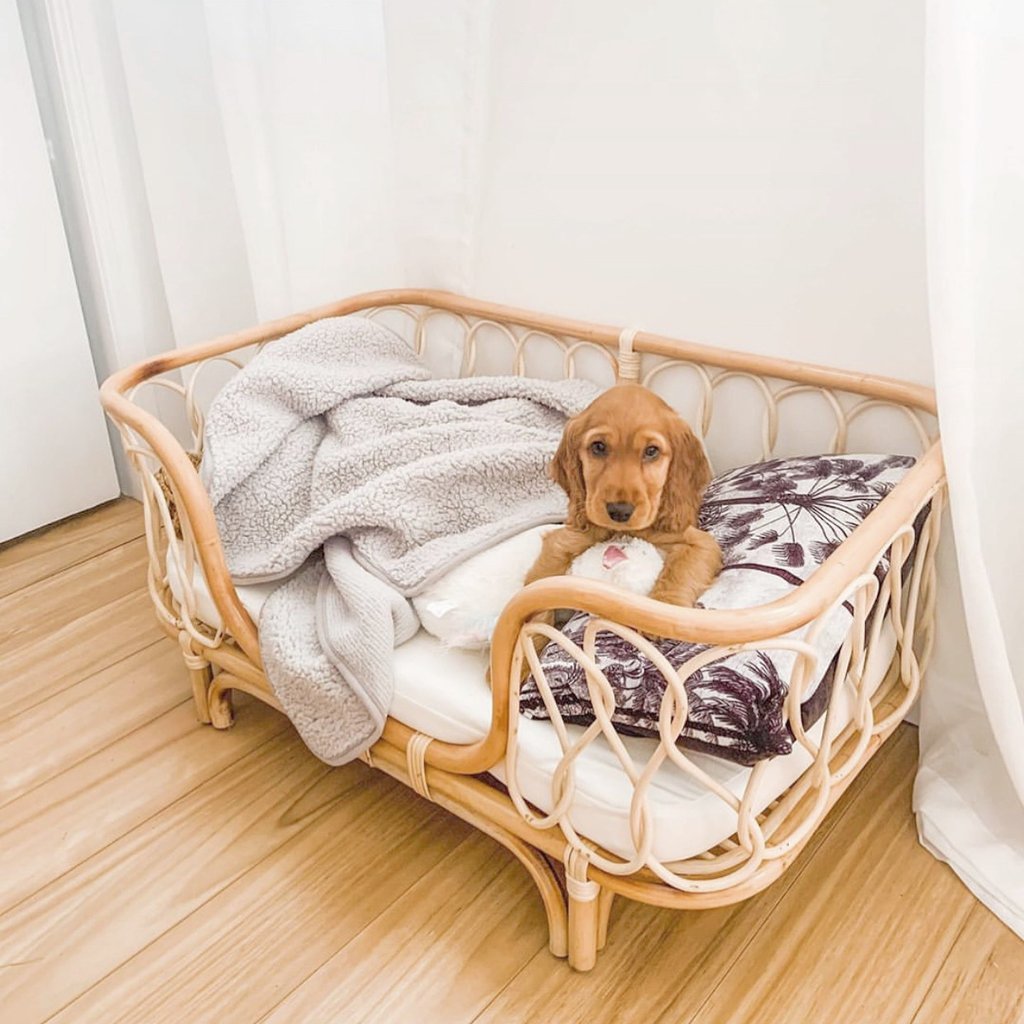 Handmade Rattan Woven Pet Bed Sofa