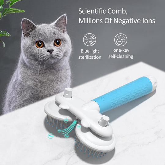 Double-Headed Pet Brush with Negative Ion