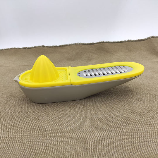 Manual Lemon Juicer with Stainless Steel Grater