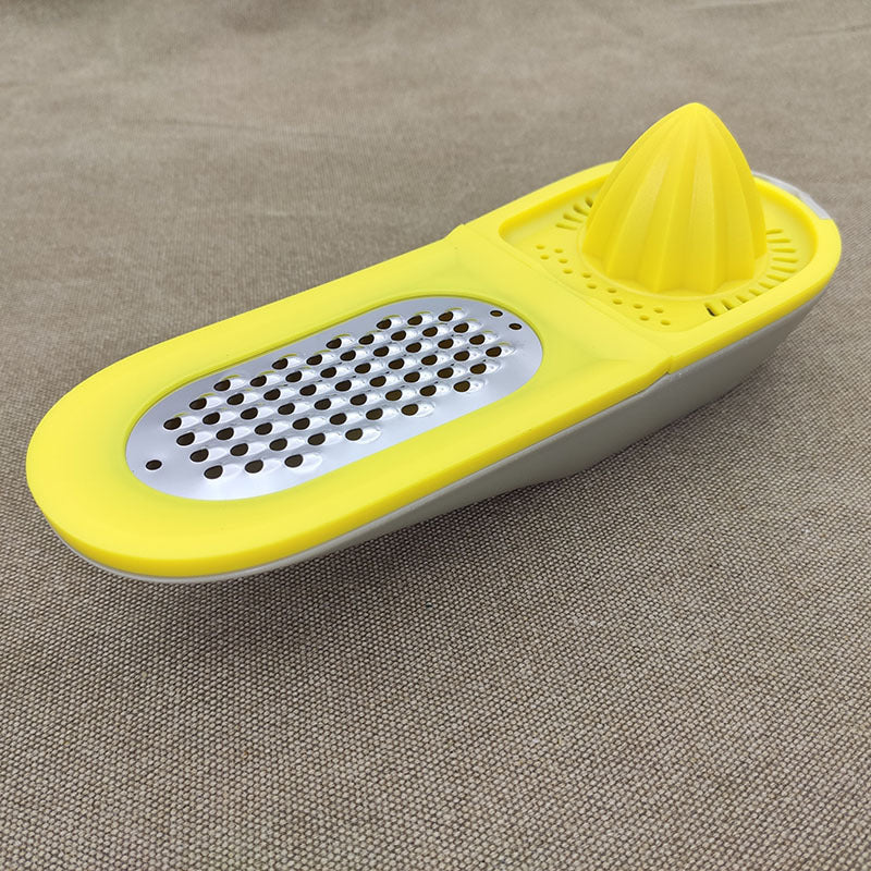 Manual Lemon Juicer with Stainless Steel Grater