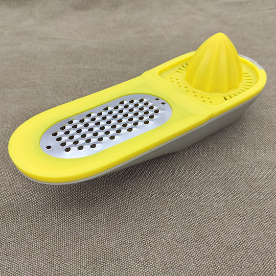 Manual Lemon Juicer with Stainless Steel Grater