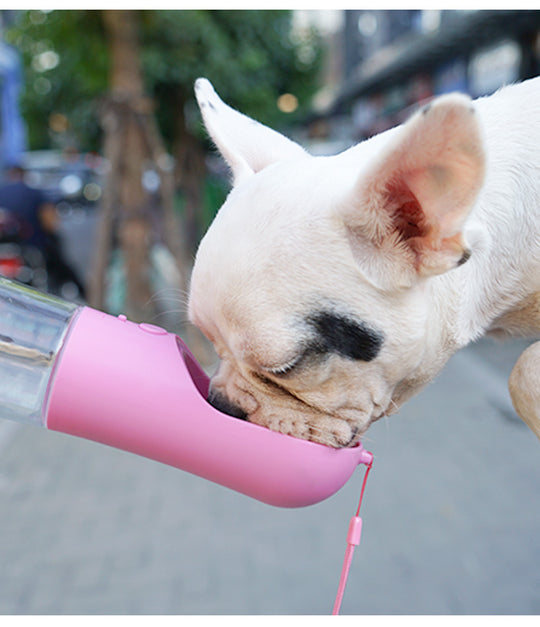 2-in-1 Portable Dog Water Bottle & Food Dispenser