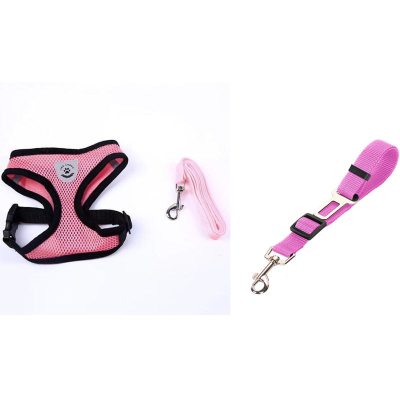 2-in-1 Pet Car Seat Belt & Leash