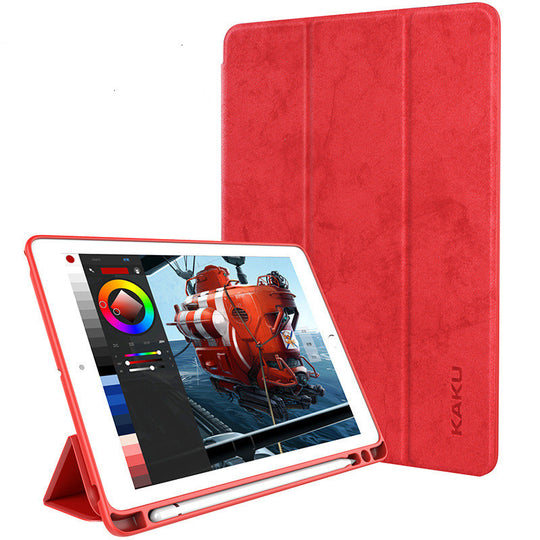 Premium Leather Tablet Case with Built-In Pen Slot