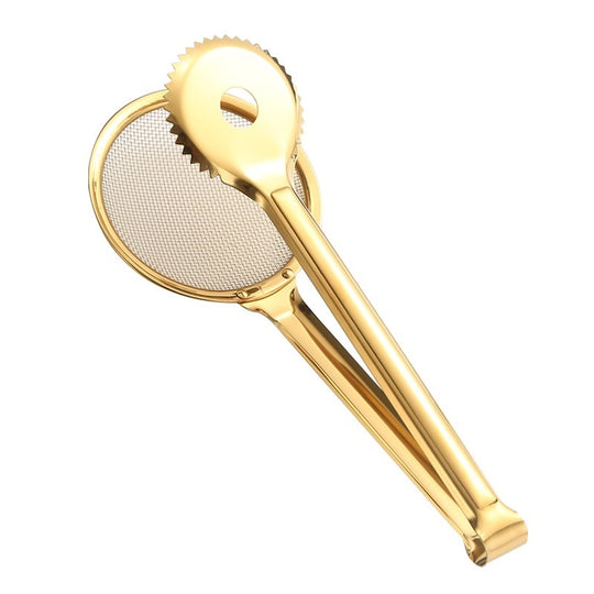 Stainless Steel Food Tong with Fried Food Filter Clip