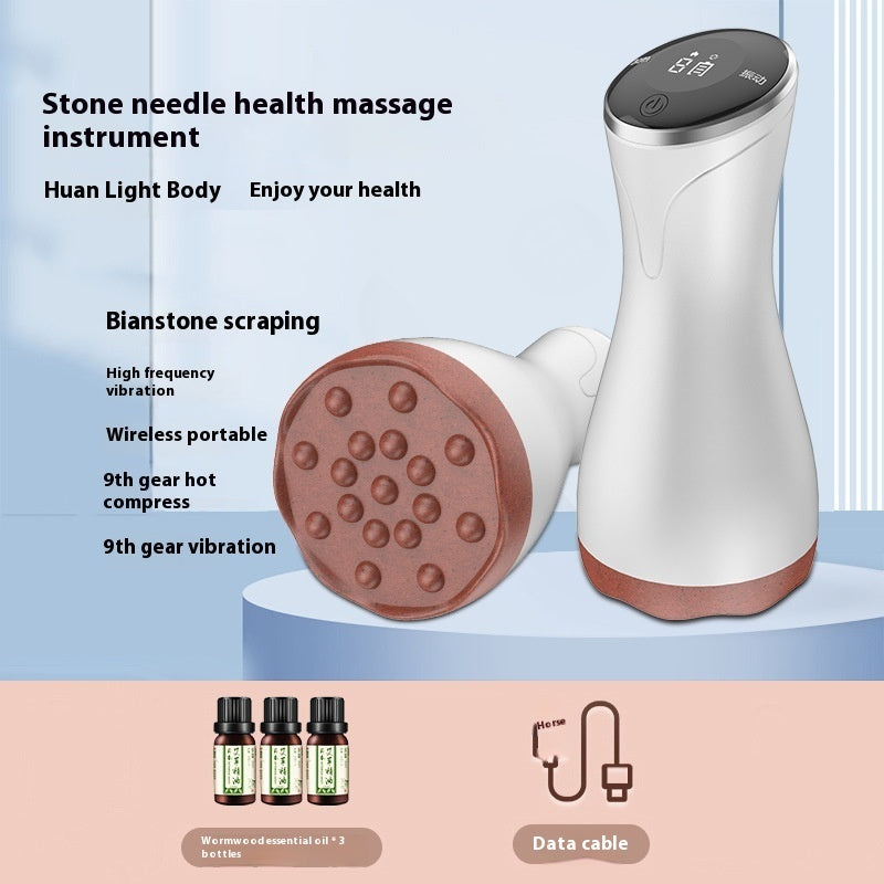 Electric Scraping Hot Compress Vibration Massager