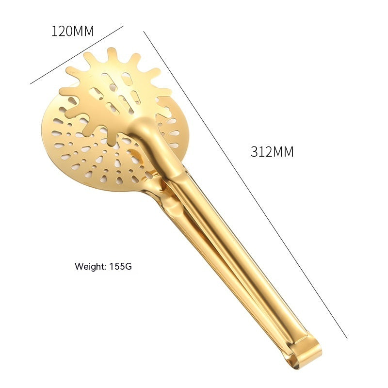 Stainless Steel Food Tong with Fried Food Filter Clip