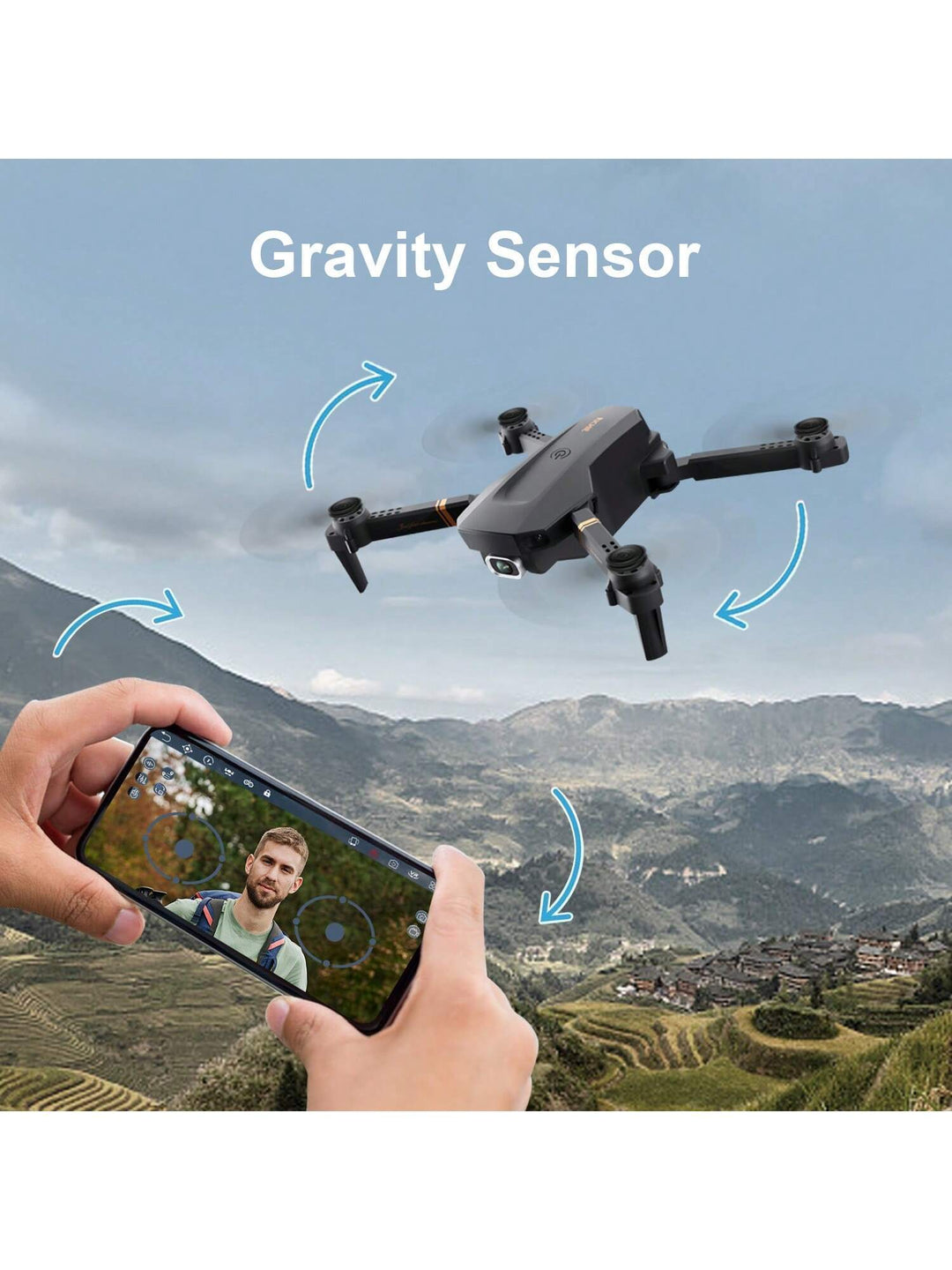 4DRC V4 Foldable Mini Drone with 4K/1080P HD Camera