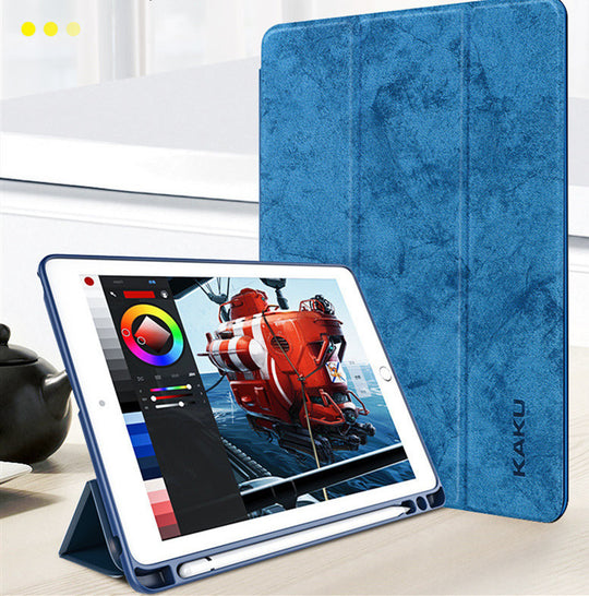 Premium Leather Tablet Case with Built-In Pen Slot