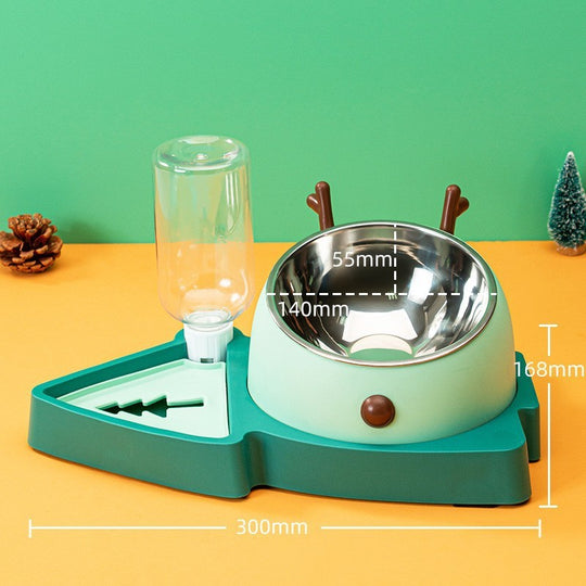 Slow Feeding Pet Bowl with Detachable Water Tray