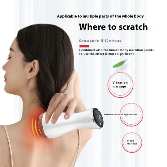Electric Scraping Hot Compress Vibration Massager