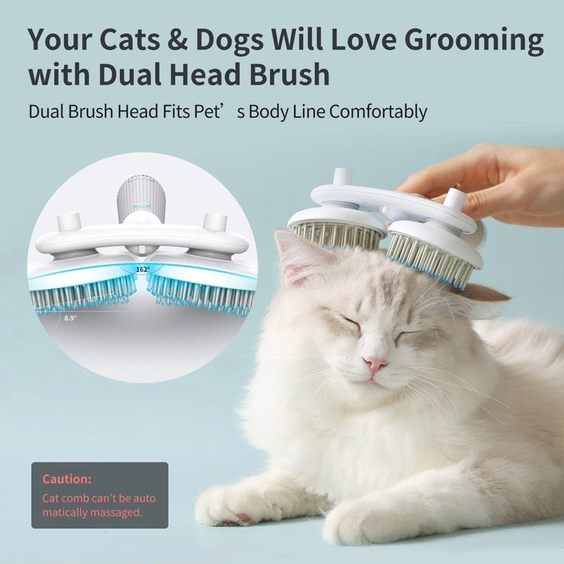 Double-Headed Pet Brush with Negative Ion