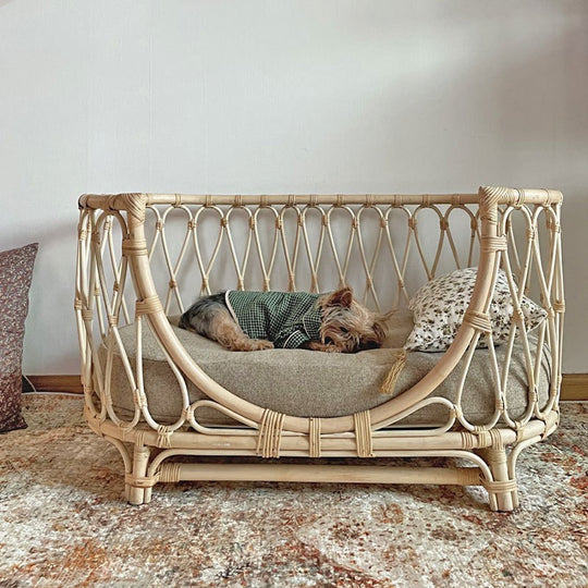 Handmade Rattan Woven Pet Bed Sofa
