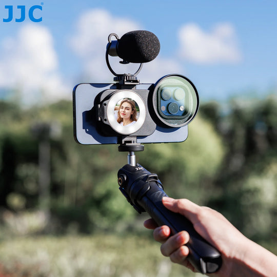 Cold Shoe Mount & Lens Filter Ring for iPhone 16/15/14 Pro/Pro Max