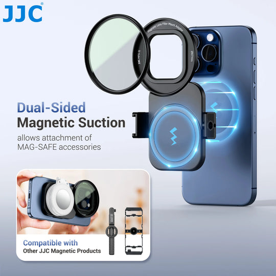 Cold Shoe Mount & Lens Filter Ring for iPhone 16/15/14 Pro/Pro Max