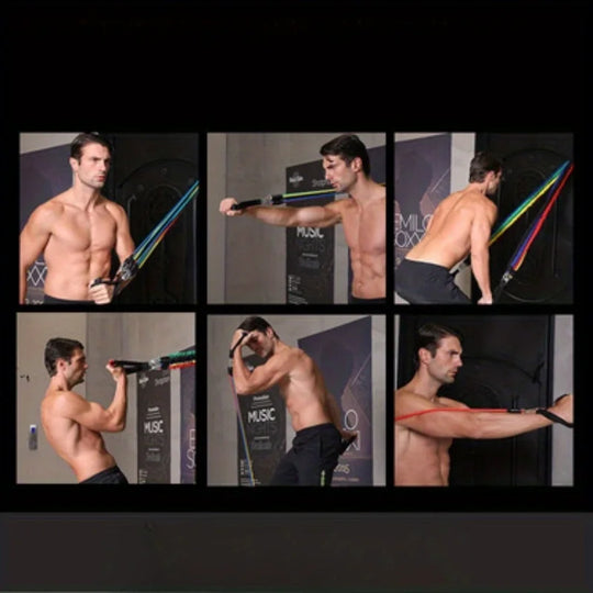 11PCS TPE Resistance Bands Set