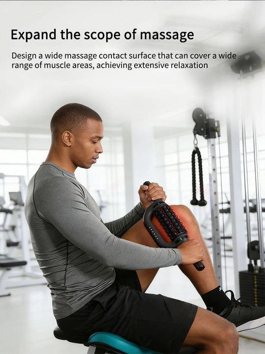 Electric Roller Massage Gun with Red Light