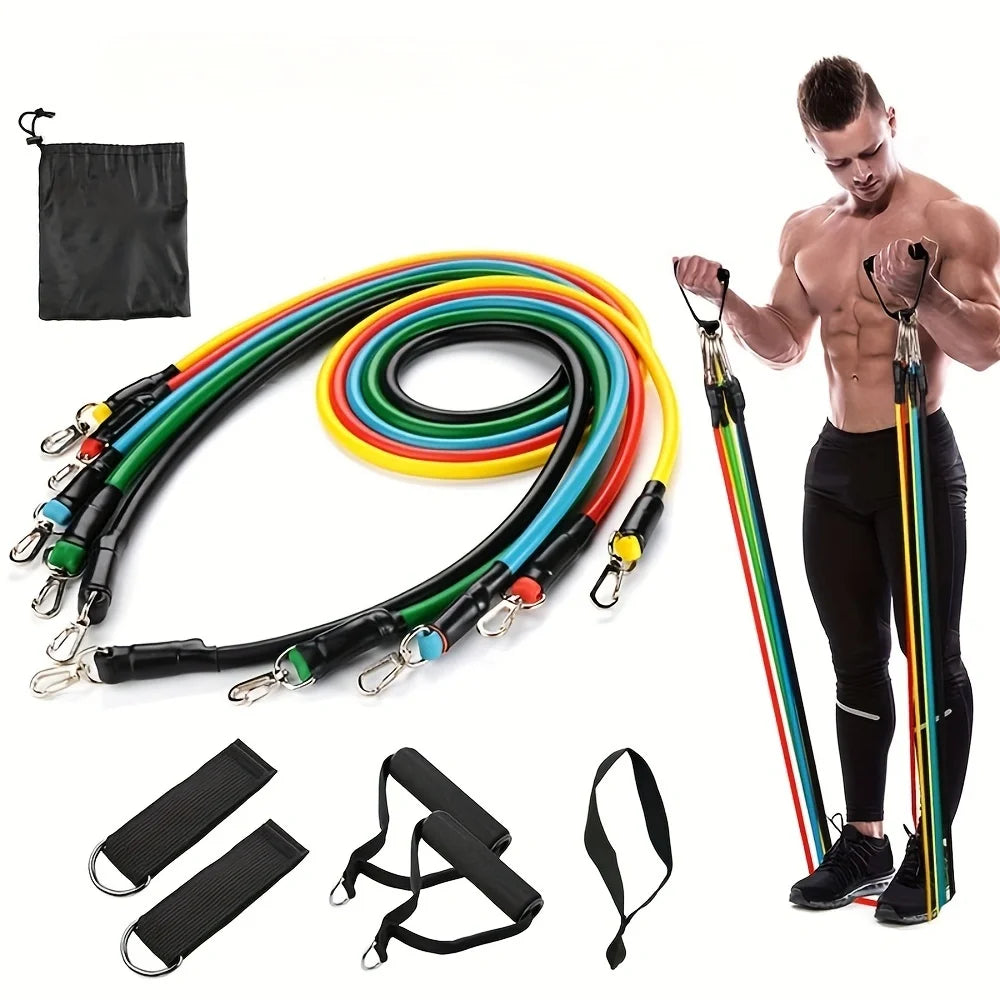 11PCS TPE Resistance Bands Set