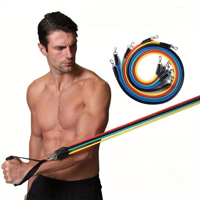 11PCS TPE Resistance Bands Set