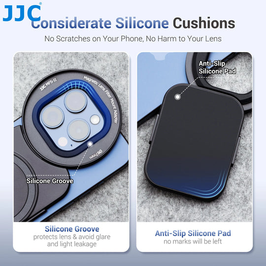 Cold Shoe Mount & Lens Filter Ring for iPhone 16/15/14 Pro/Pro Max