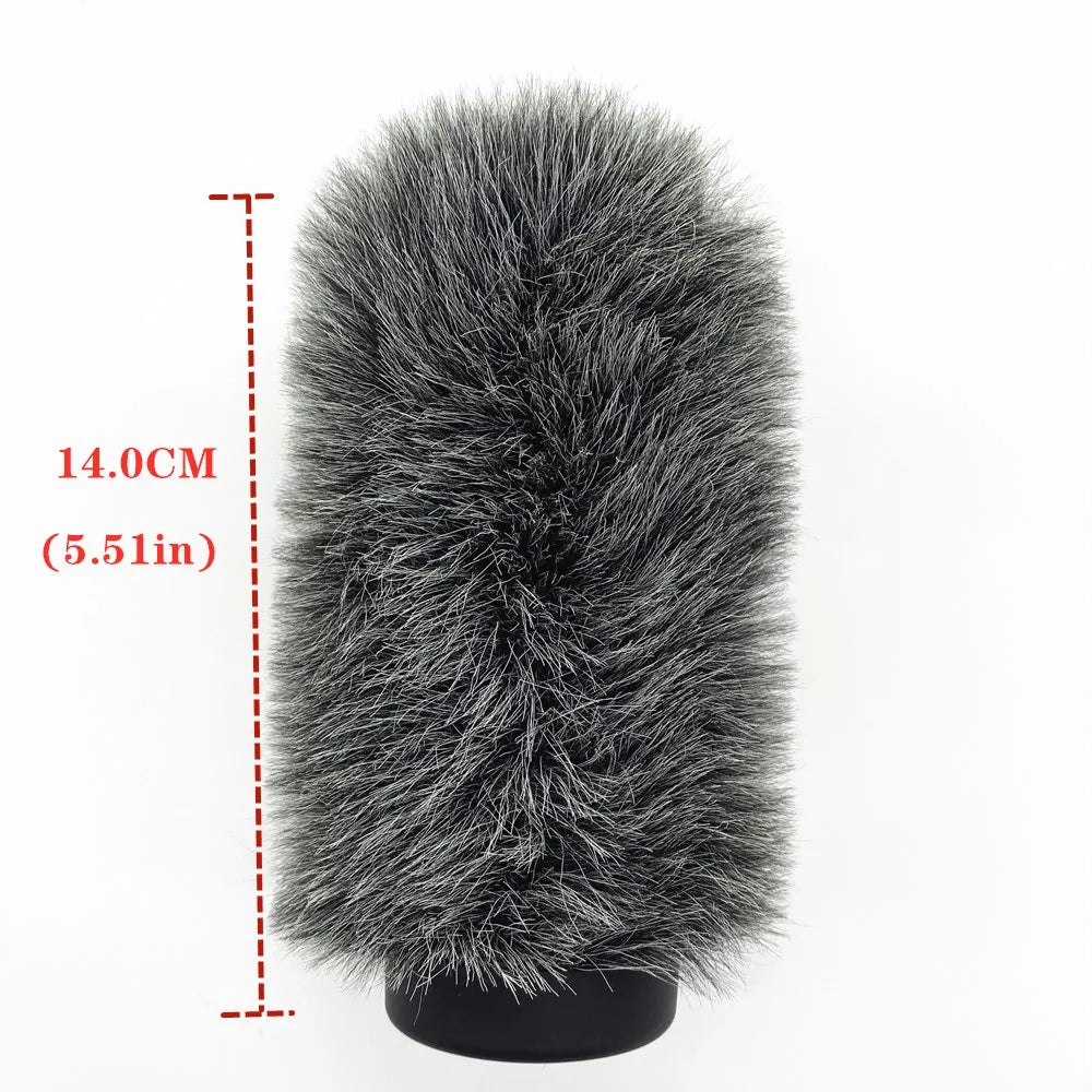 Dead cat Slip-on windshield Integral Microphones fur cover For Interview Microphone Outdoor Shooting Mic Furry Windshield Cover