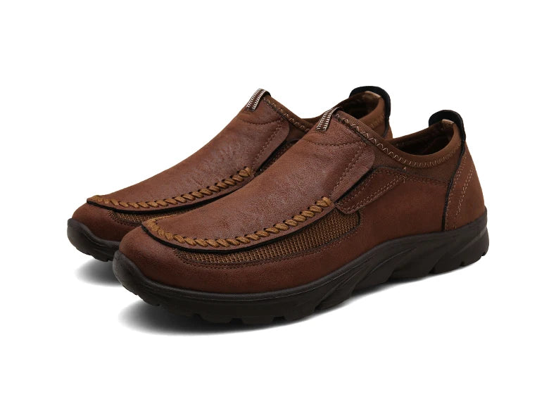 Men Casual Shoes Breathable Loafers Sneakers 2023 New Fashion Comfortable Flat Handmade Retro Leisure Loafers Shoes Men Shoes