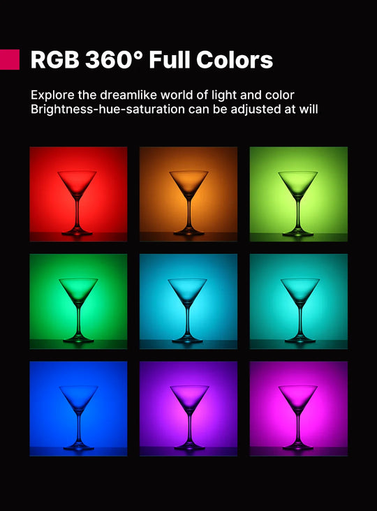 2500-9000K LED Photography Stick with Soft Light, Rechargeable Wand for Video & Creative Lighting