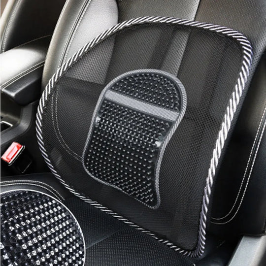 Car Loin Seat Air-permeable Cushion Massage Loin Cushion Backrest Office Loin Cushion Large Size Car Interior Accessories