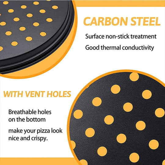 Nonstick Carbon Steel Pizza Crisper Tray