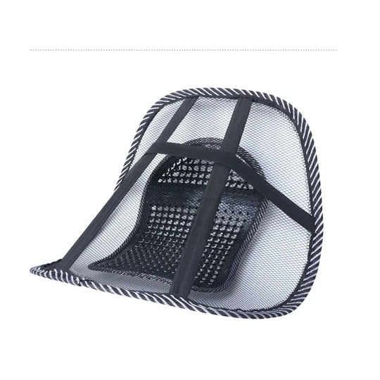 Car Loin Seat Air-permeable Cushion Massage Loin Cushion Backrest Office Loin Cushion Large Size Car Interior Accessories