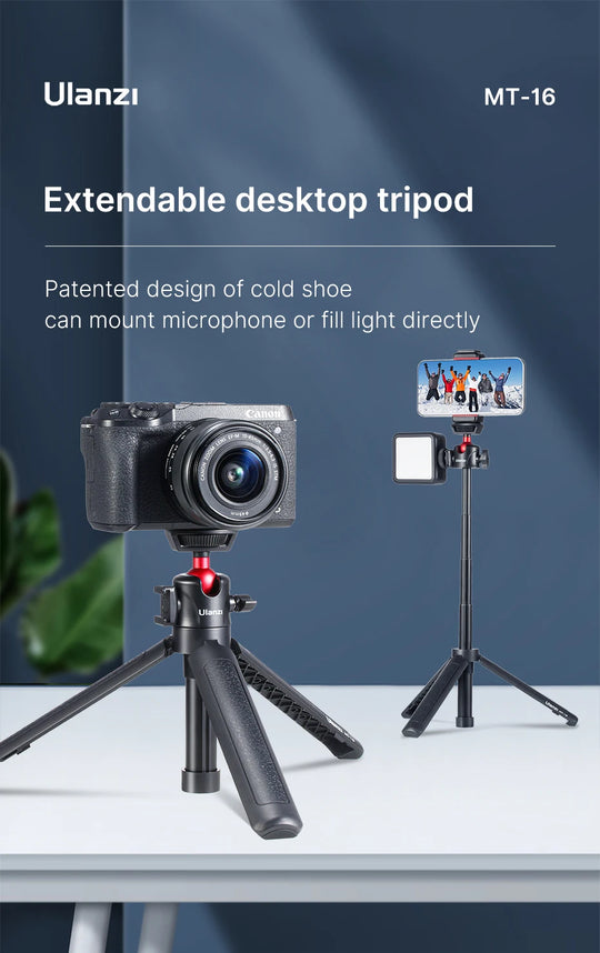 Cold Shoe Ball Head, 1/4'' Mini Selfie Stick Holder, DSLR Mount Bracket