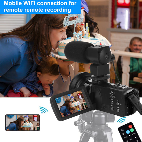 KOMERY 4K WiFi Video Camcorder