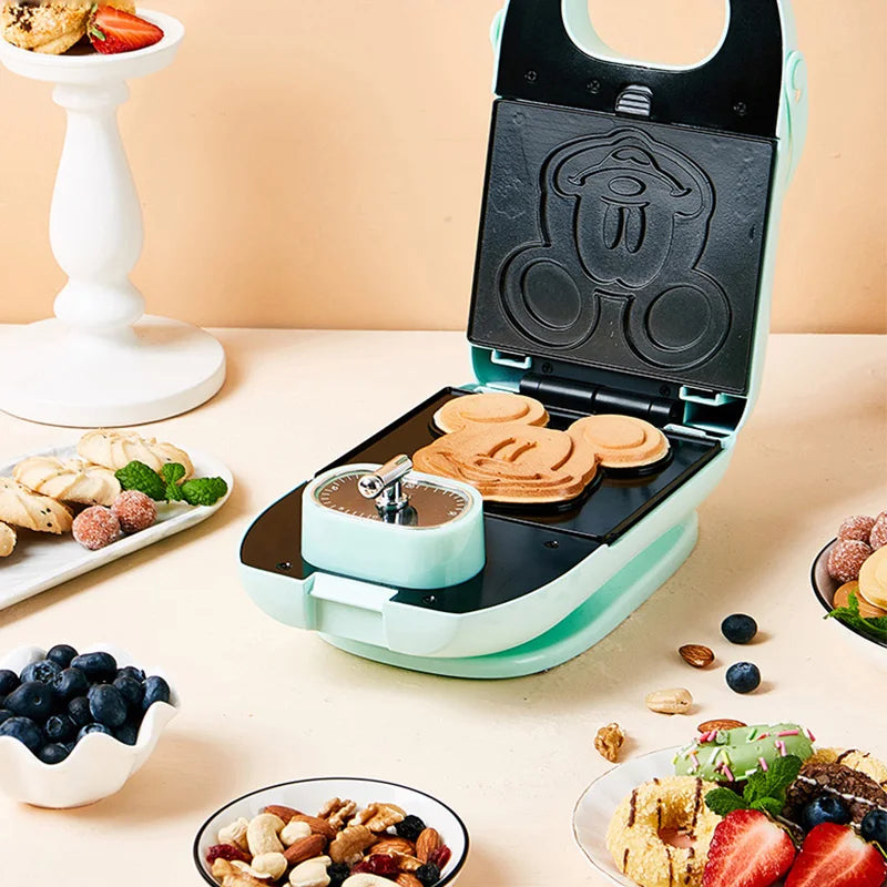 Commercial Electric 220V waffle maker machine cake oven Electric Baking Pan Double-sided Heating crepe maker cake Pancake maker