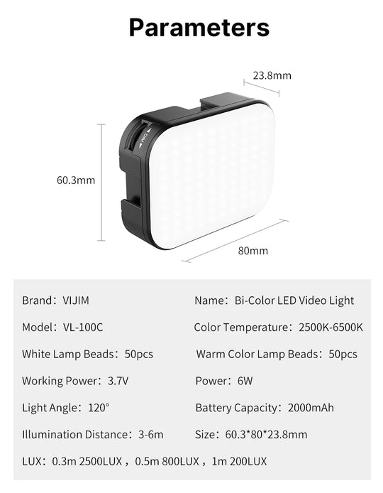 VIJIM VL100C LED Selfie Light