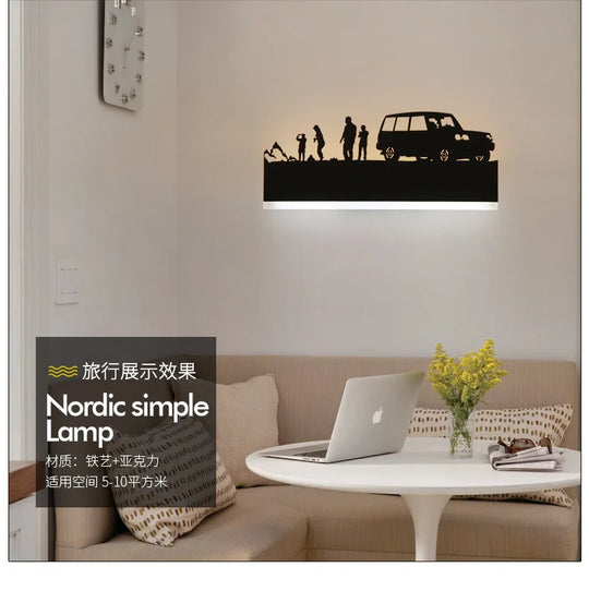 Lamp Decoration Sonce Wall Light Indoor Lighting For Living room Bedroom Bedside Light Black Wandlamp Lustre
