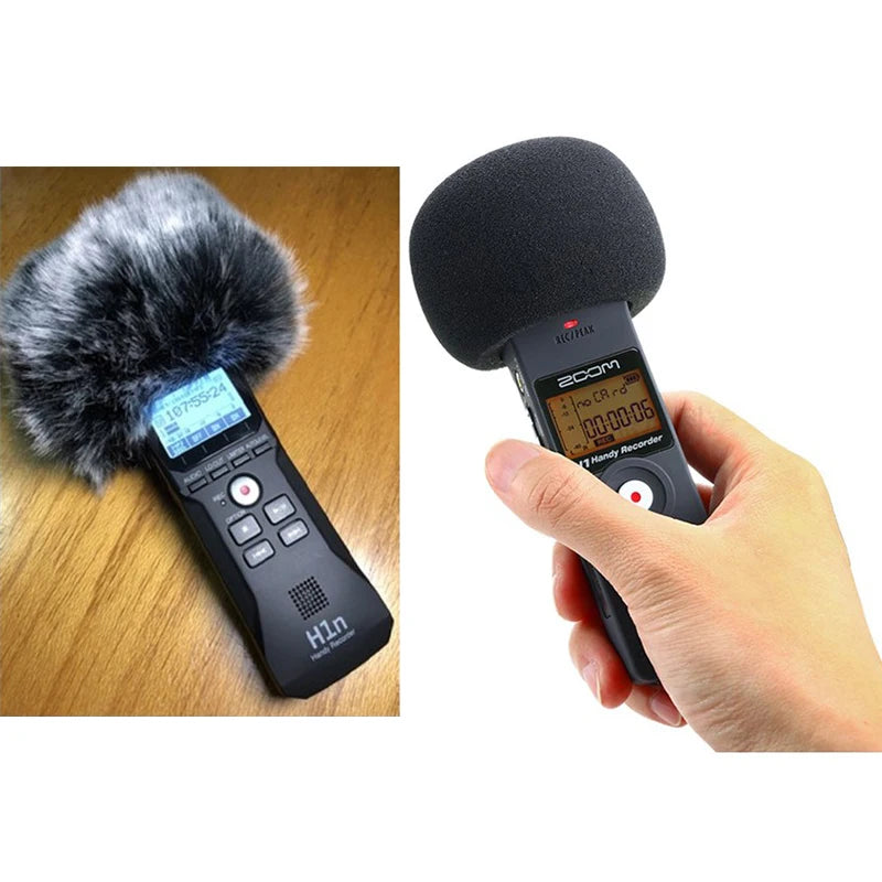 Zoom H1 H1N Handy Deadcat WindShield Furry Windscreen Muff for Recording Microphone Accessories Cover Noise Cancelling Stereo