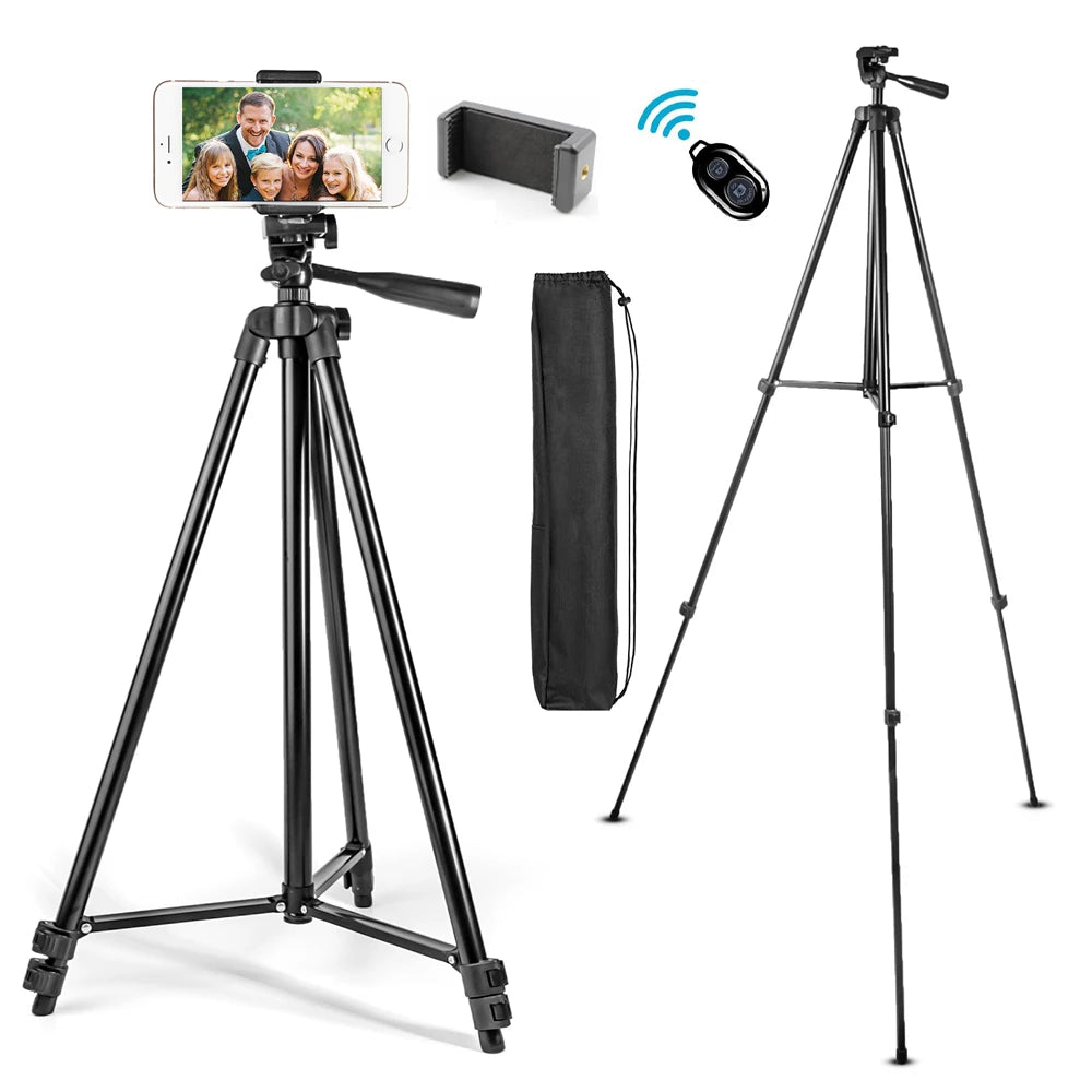 Nagnahz Tripod for Phone 150cm Video Recording Phone Tripod Stand with Bluetooth Remote Universal Camera Phone Photography Stand