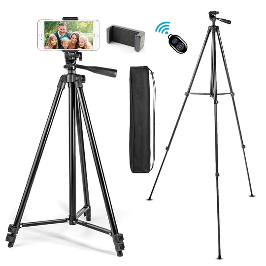 Nagnahz Tripod for Phone 150cm Video Recording Phone Tripod Stand with Bluetooth Remote Universal Camera Phone Photography Stand