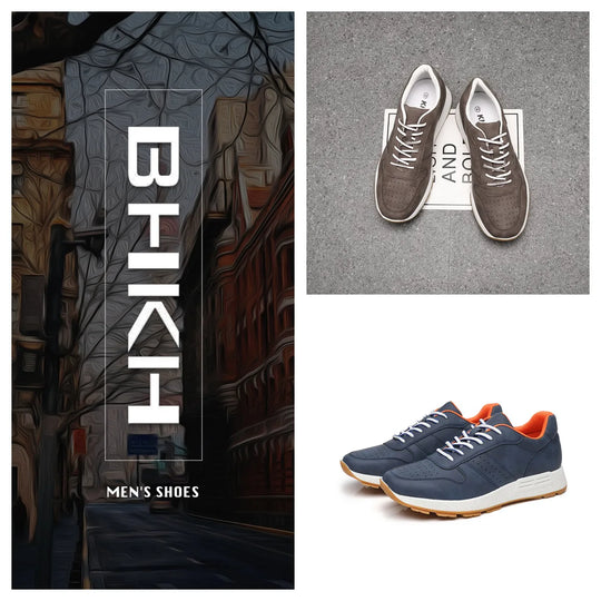 KNBR Casual Sneakers  Men Trainers Leather Comfy Shoes for Walking Hiking Jogging Sport Men Trainers Men Shoes