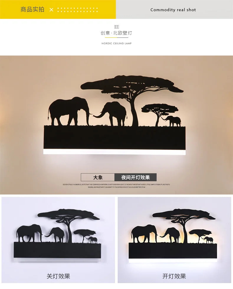 Lamp Decoration Sonce Wall Light Indoor Lighting For Living room Bedroom Bedside Light Black Wandlamp Lustre