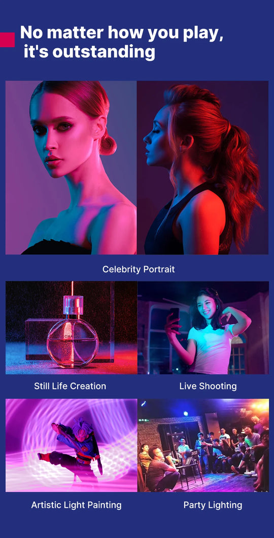 2500-9000K LED Photography Stick with Soft Light, Rechargeable Wand for Video & Creative Lighting