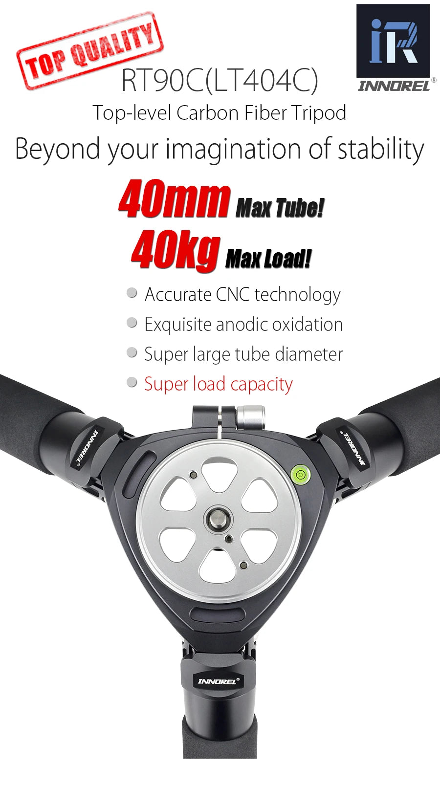 INNOREL RT90C Professional Heavy Duty Camera Tripod