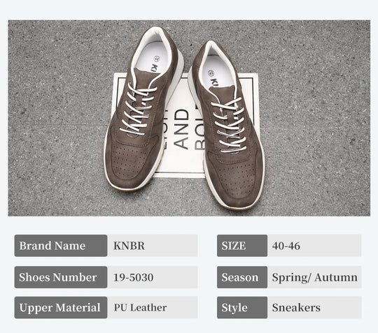 KNBR Casual Sneakers  Men Trainers Leather Comfy Shoes for Walking Hiking Jogging Sport Men Trainers Men Shoes