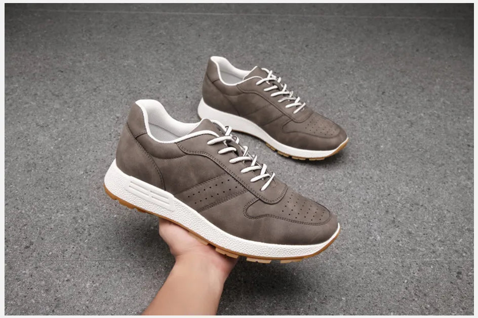 KNBR Casual Sneakers  Men Trainers Leather Comfy Shoes for Walking Hiking Jogging Sport Men Trainers Men Shoes