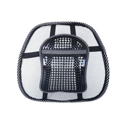 Car Loin Seat Air-permeable Cushion Massage Loin Cushion Backrest Office Loin Cushion Large Size Car Interior Accessories