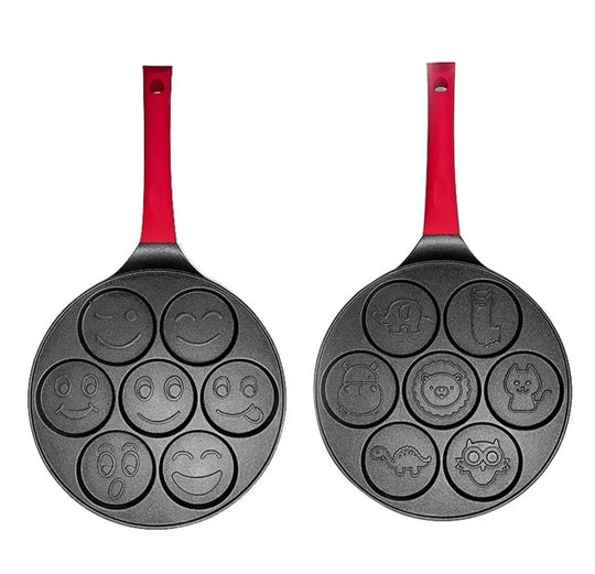 Seven Hole Breakfast Nonstick Frying Pan Pan With A Flat Bottom Porous Omelette Pan Baby Omelette Mold