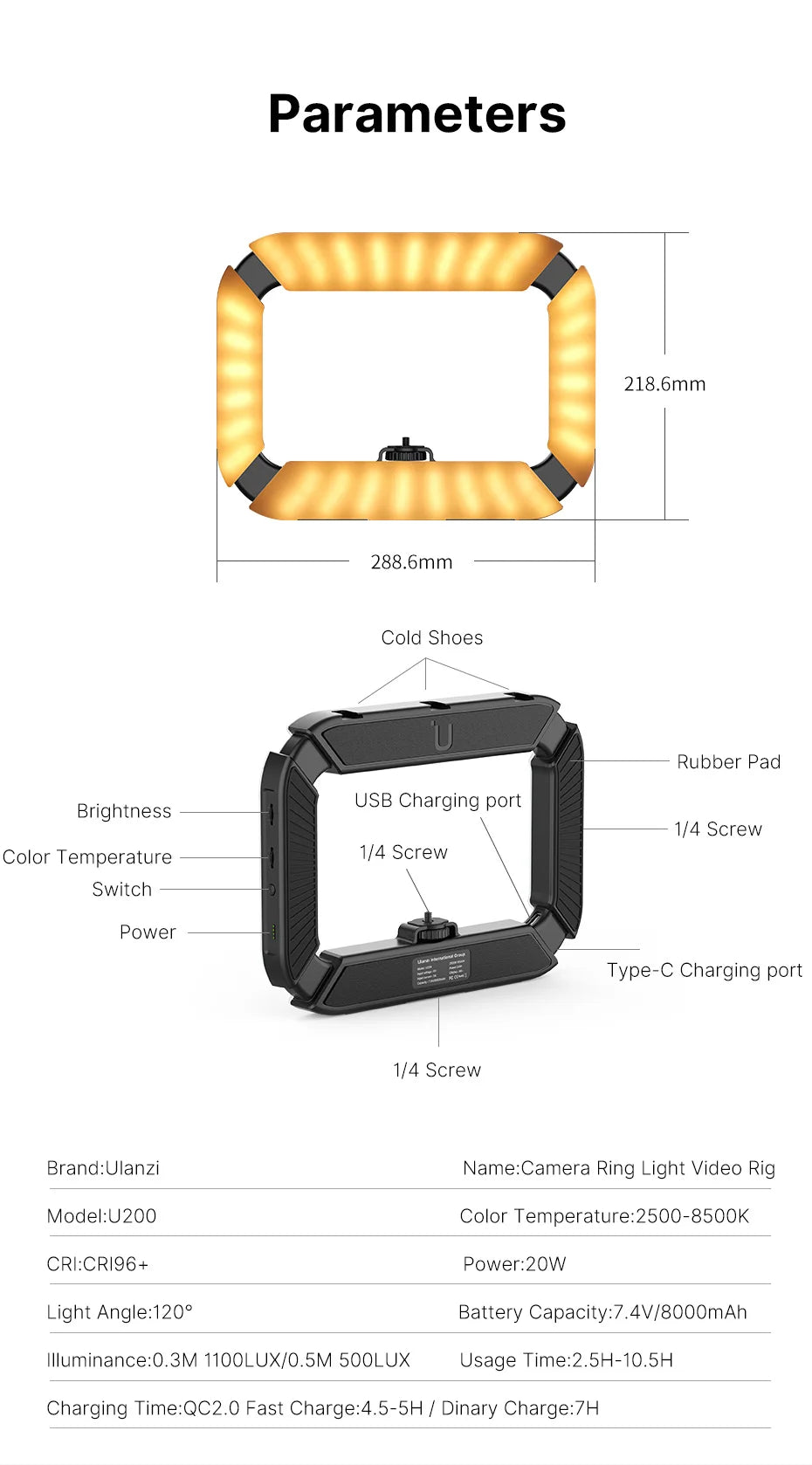 Ulanzi U-200 Ring Light