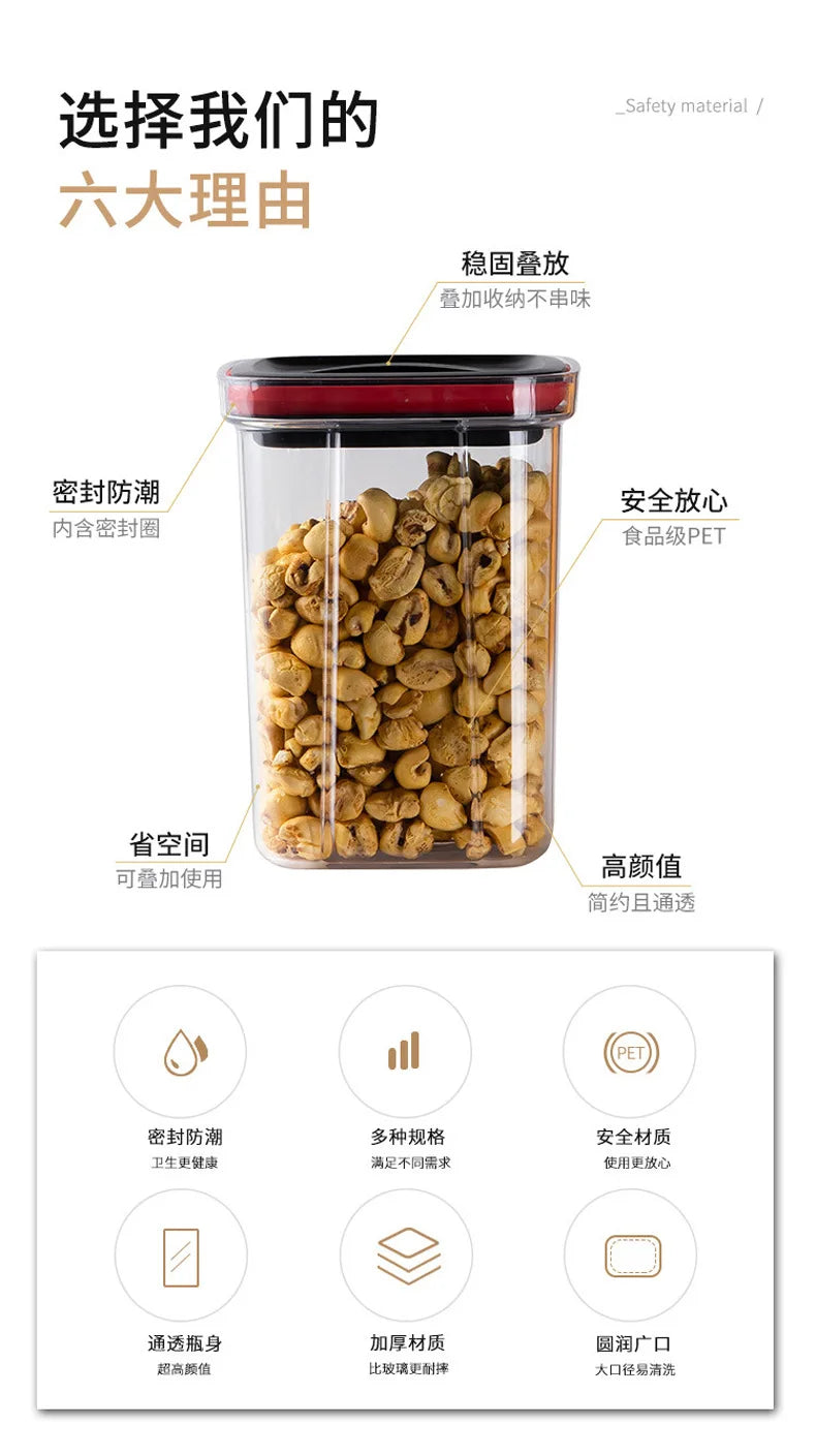 Plastic Food Storage Container with Lid